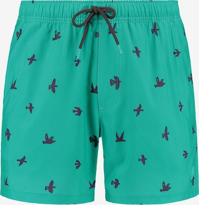 Shiwi Uimashortsit 'Scott Birds' värissä laivastonsininen / jade, Tuotenäkymä