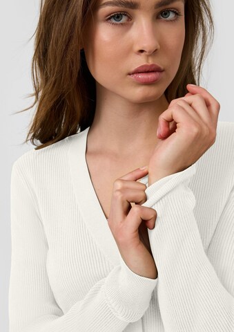 QS Knit Cardigan in Beige