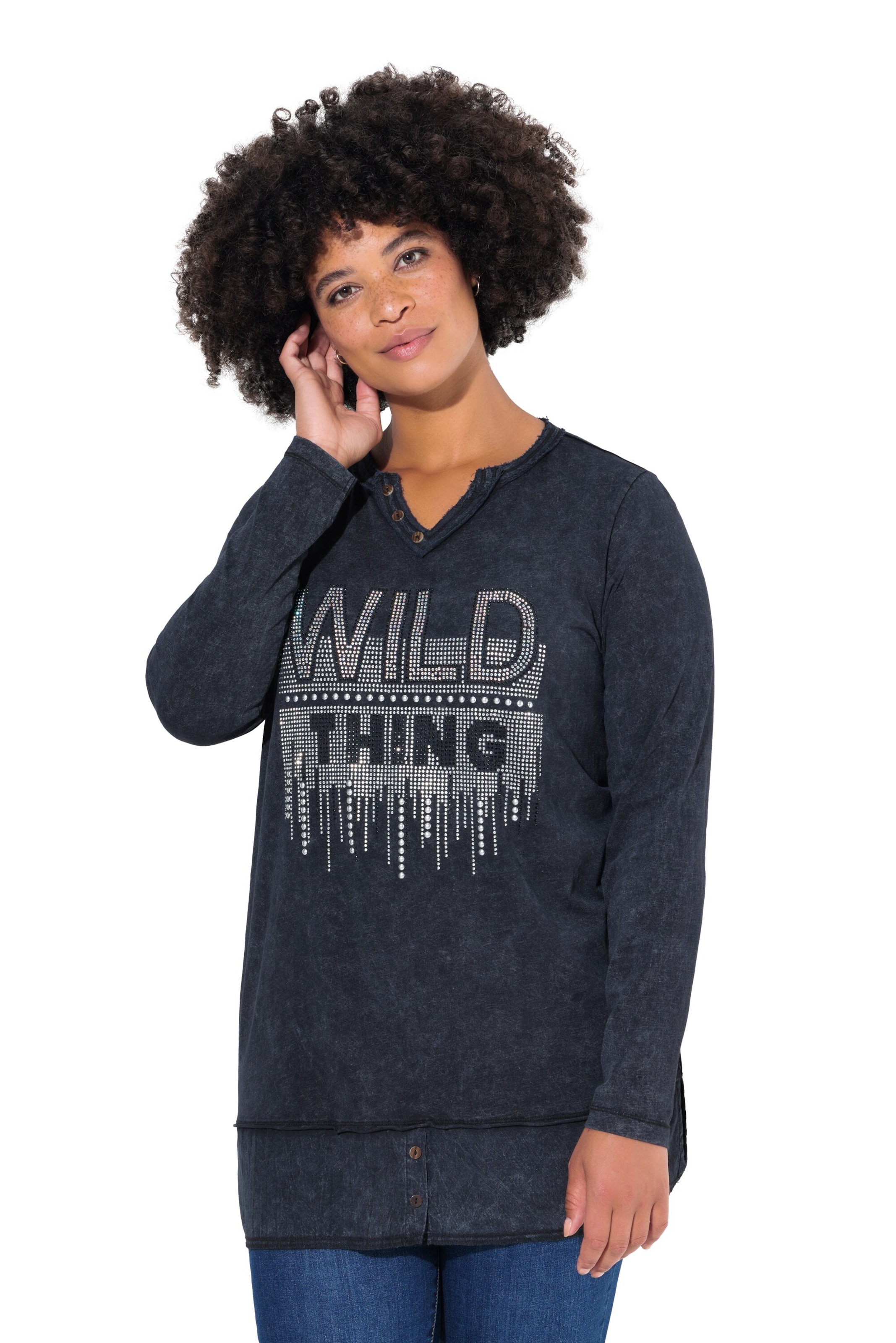 Angel of Style Shirt in Grey: front