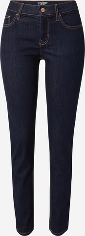 ESPRIT Slimfit Jeans in Blauw: voorkant