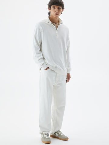 Pull-over Pull&Bear en blanc