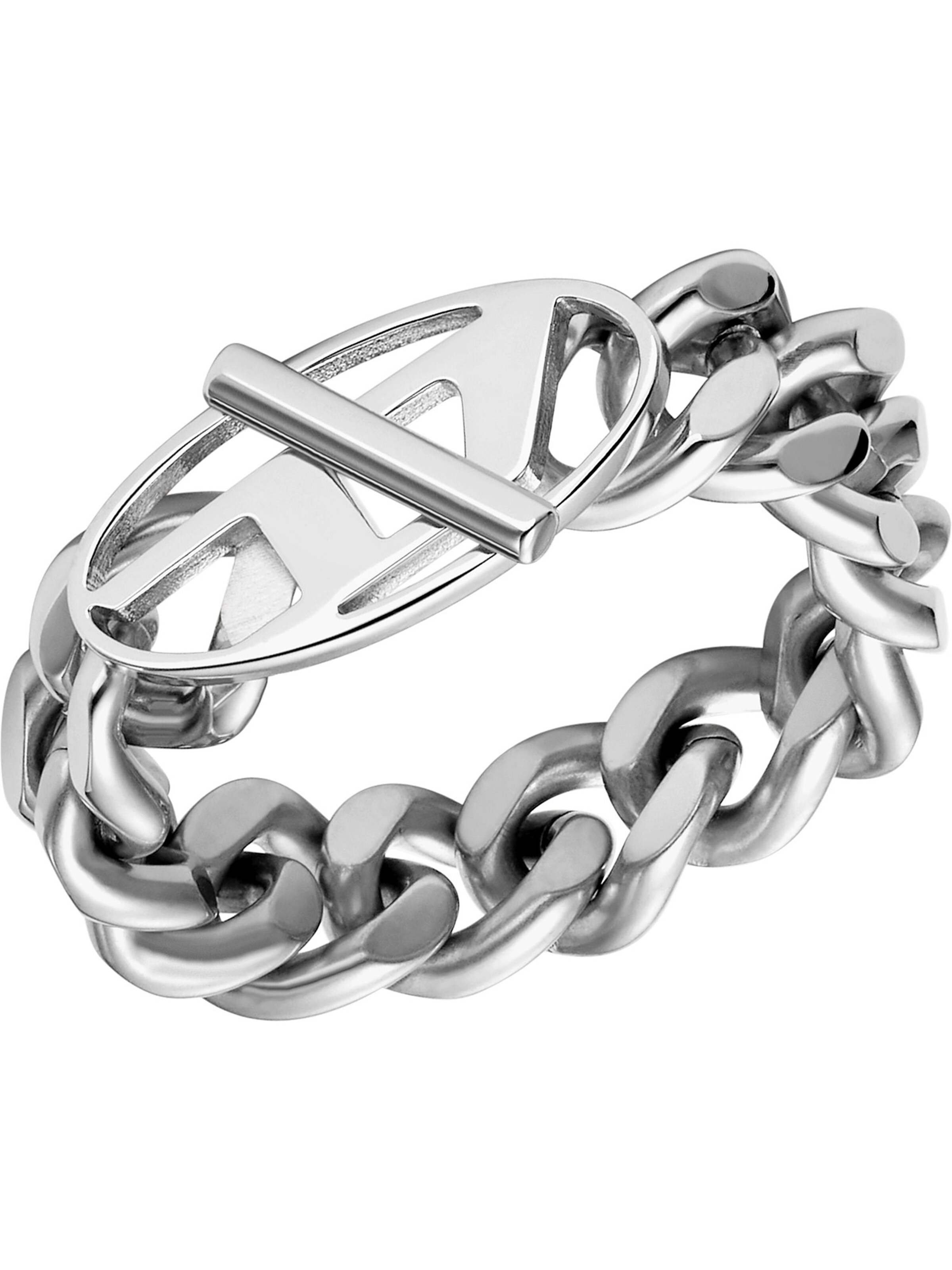 DIESEL Ring in Silber: Vorderseite