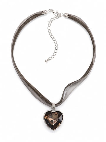 Allgäu Rebell Necklace 'Gitti' in Grey: front