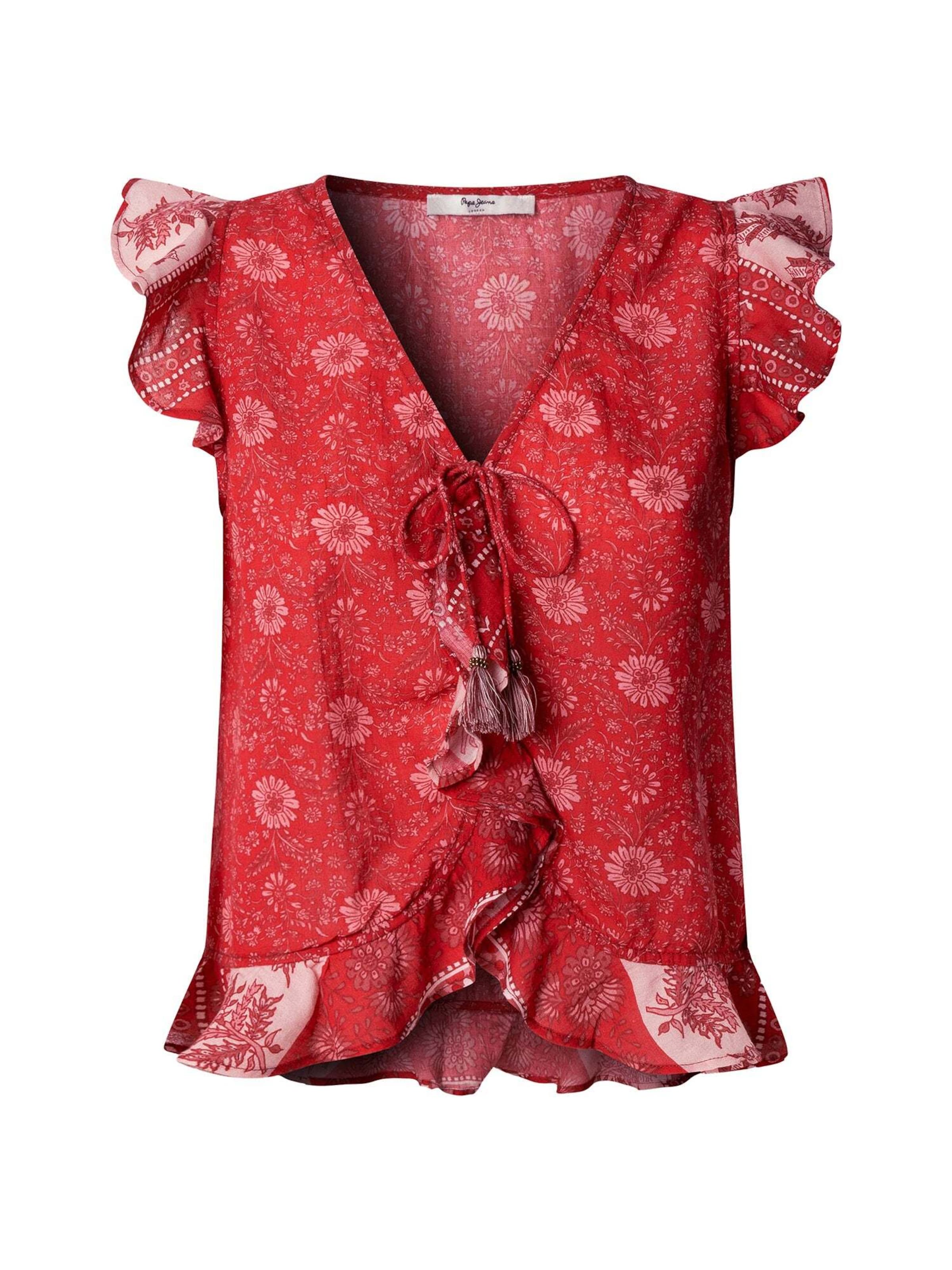 Pepe Jeans Blouse 'CRISTAL' in Rood: voorkant