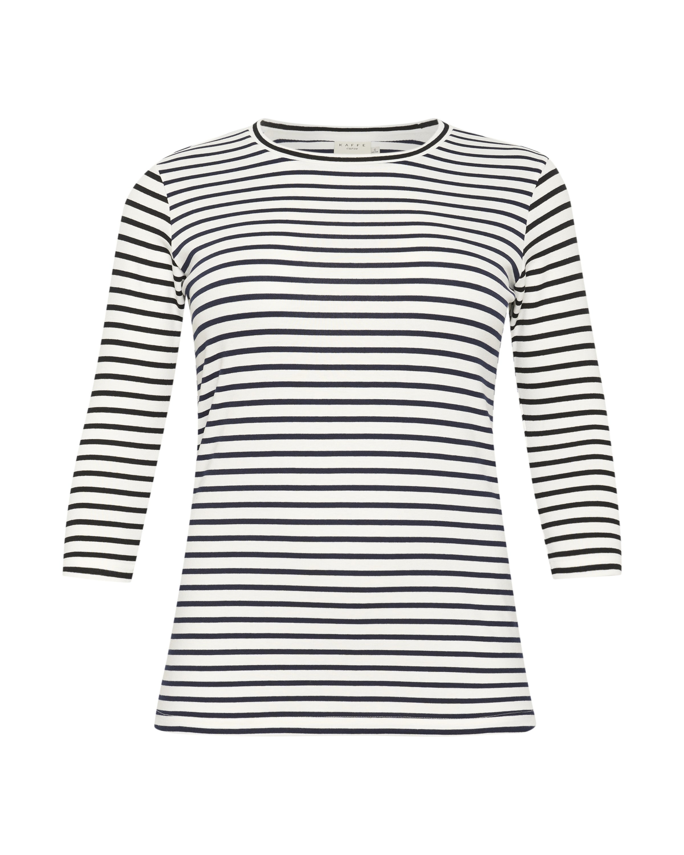 KAFFE CURVE T-shirt 'Lia' i beige: framsida