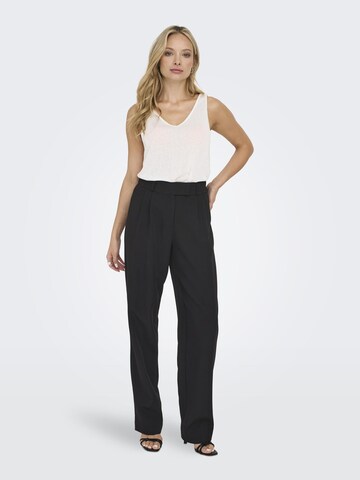 ONLY - regular Pantalón plisado 'LANA-BERRY' en negro