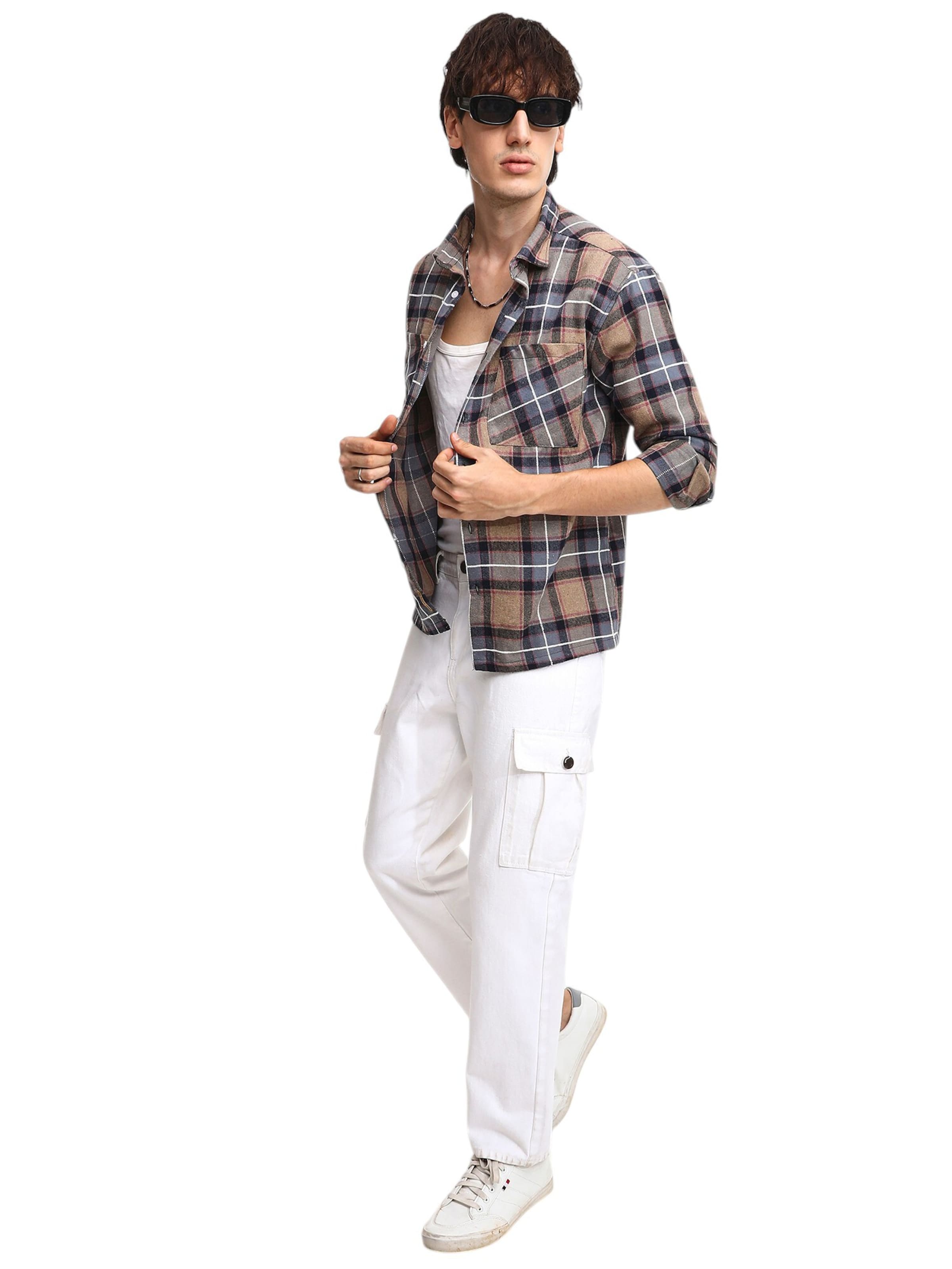 Campus Sutra Klasický střih Košile 'Zinnia' – mix barev