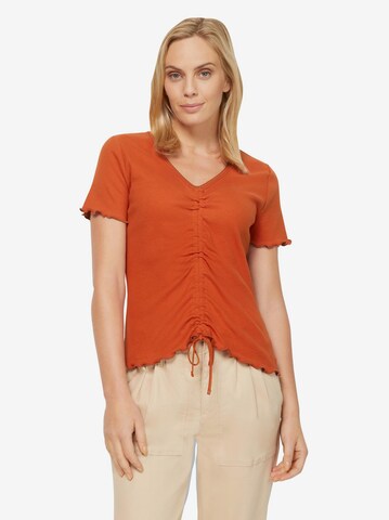 Linea Tesini by heine Shirt in Oranje: voorkant