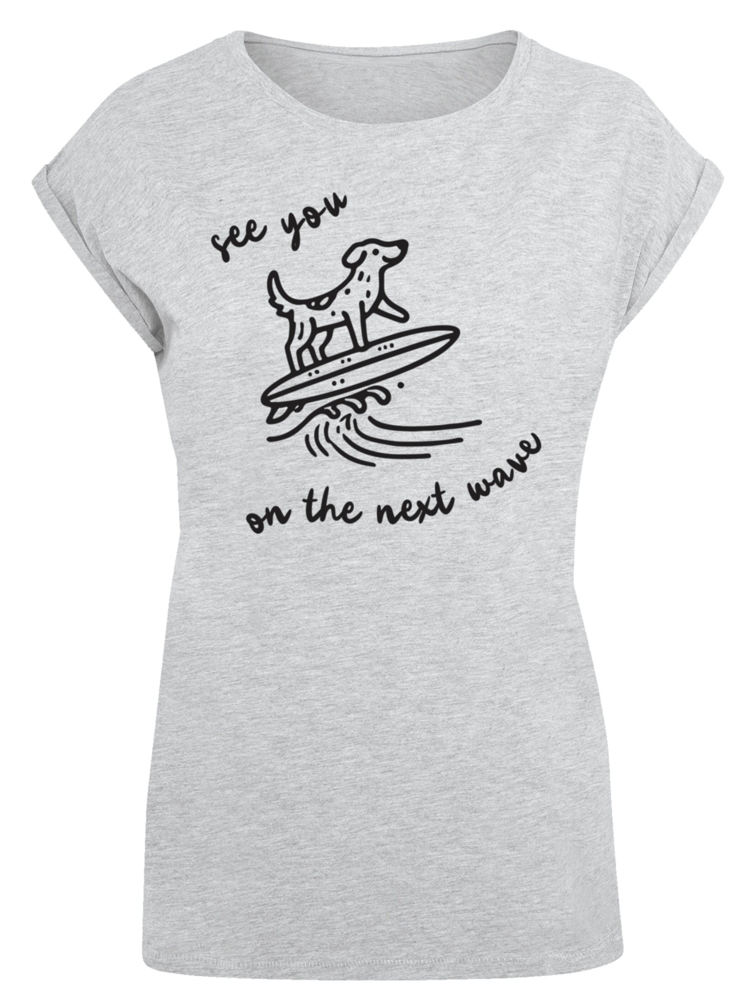 F4NT4STIC T-Shirt 'See You On The Next Wave' in Grau: Vorderseite