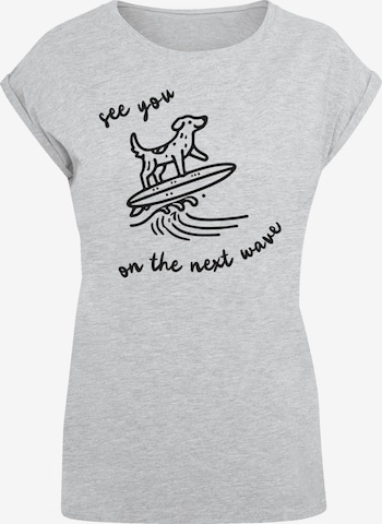 F4NT4STIC T-Shirt 'See You On The Next Wave' in Grau: Vorderseite