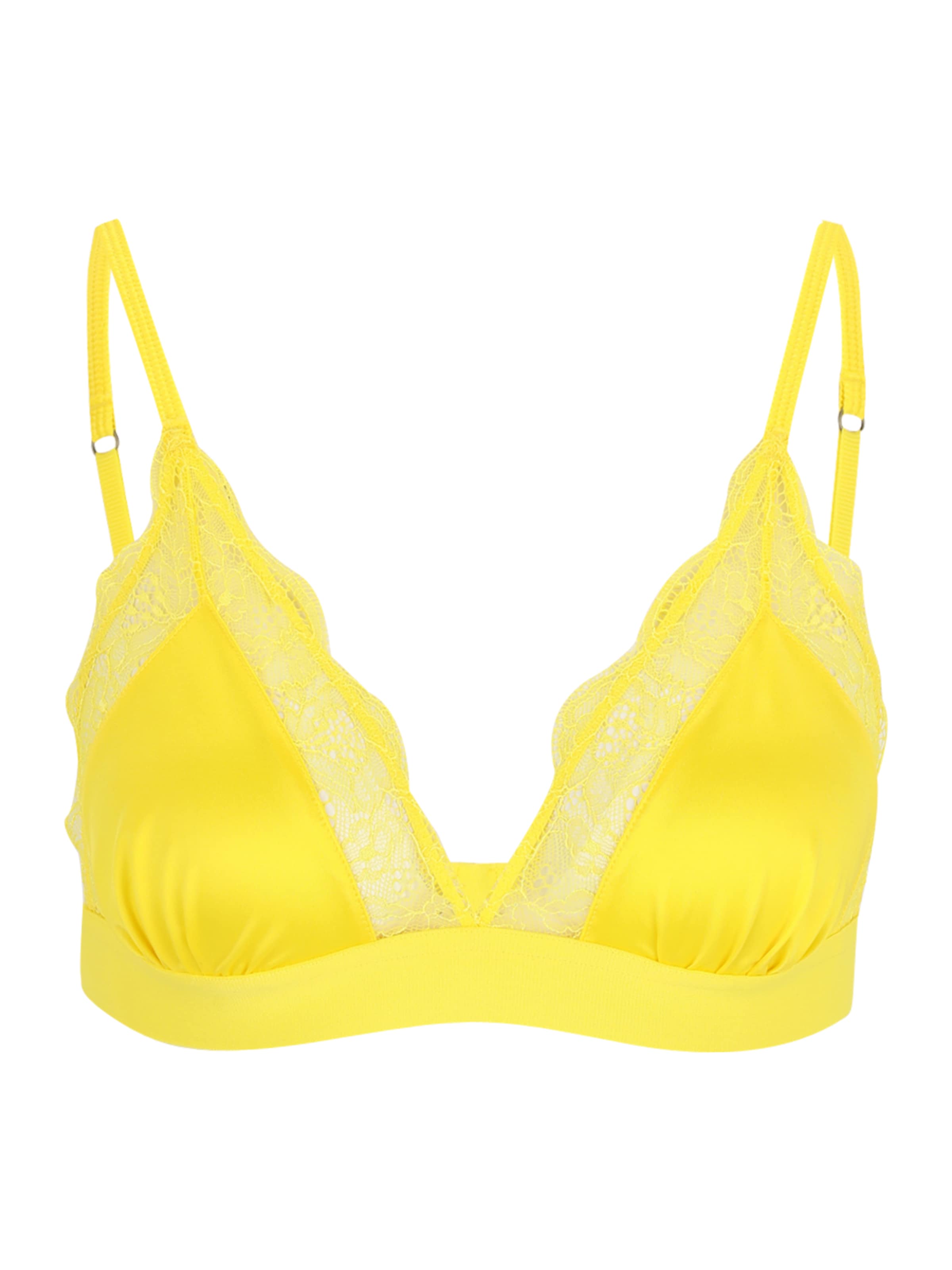 Triangolo Reggiseno di LOVE Stories in giallo: frontale