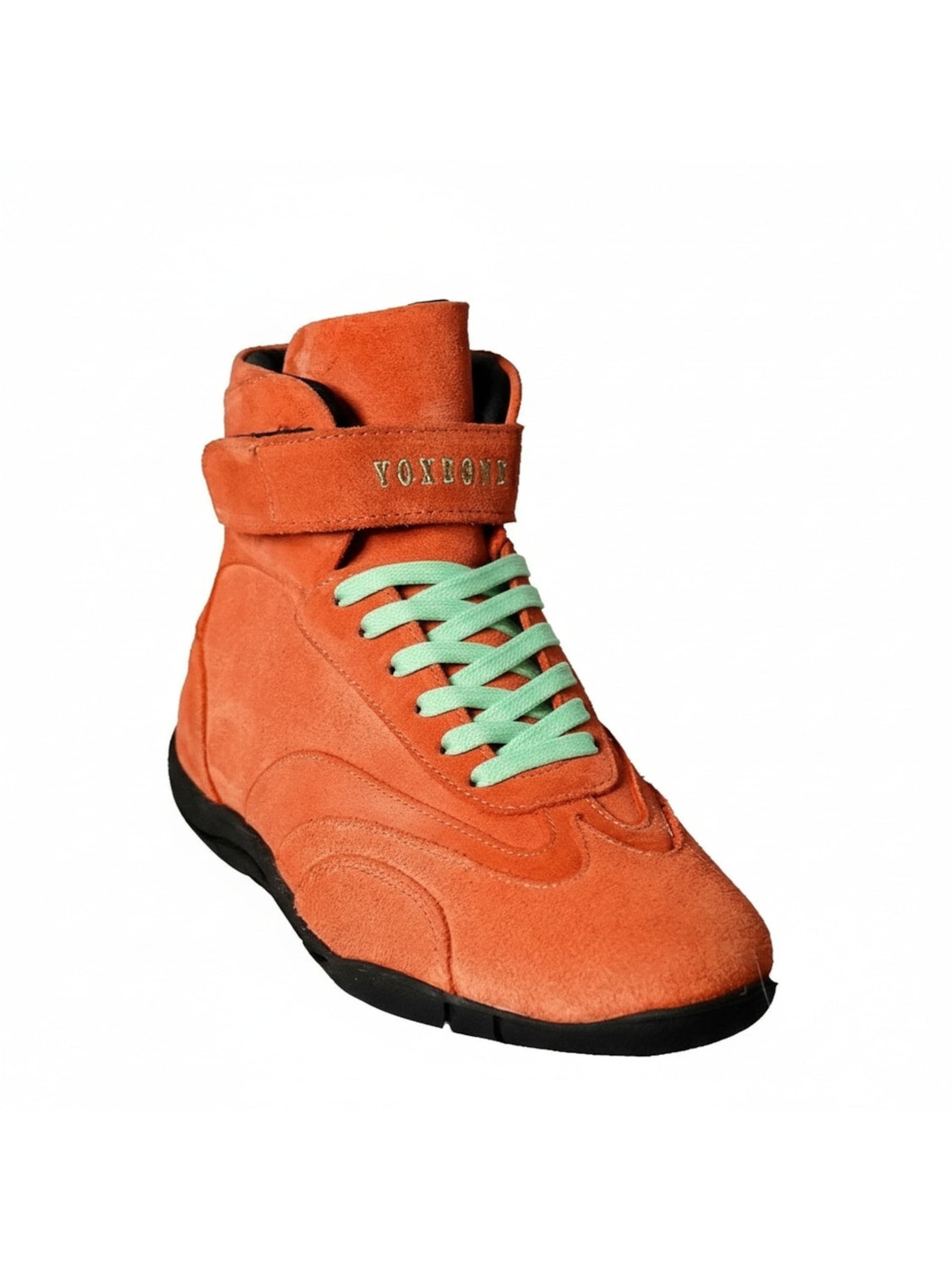 Yoxeone High-Top Sneakers 'Pat Moss Boots' in Orange: front