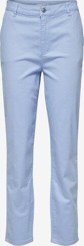 Regular Pantalon chino 'Marina' SELECTED FEMME en bleu : devant