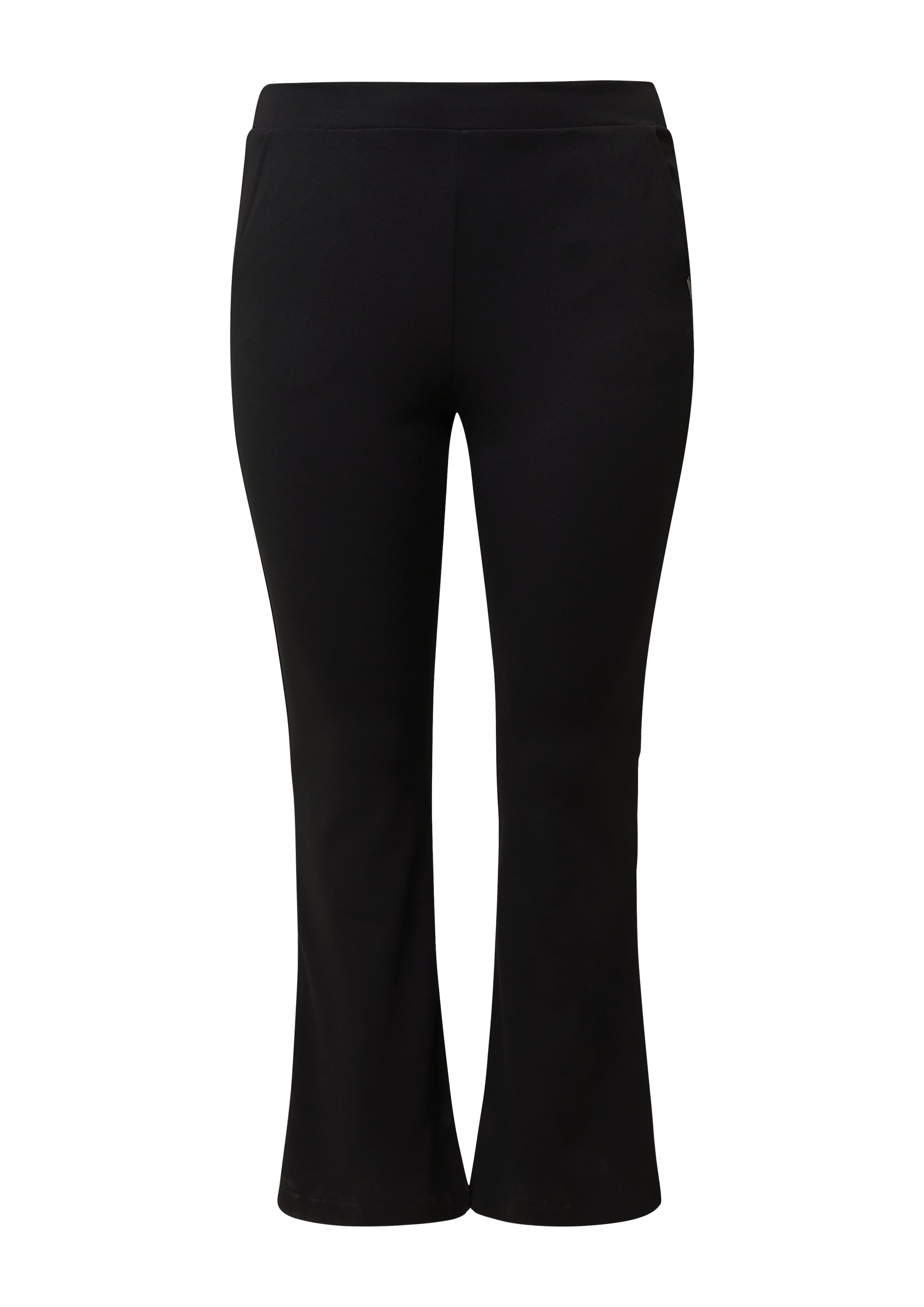 Bootcut Pantalon QS en noir : devant