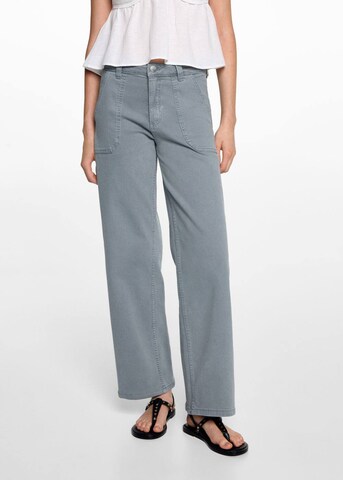 MANGO TEEN Loose fit Jeans 'Utilitya' in Blue: front