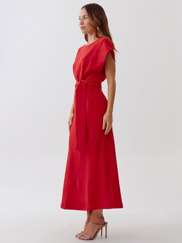Abito di Tussah in rosso