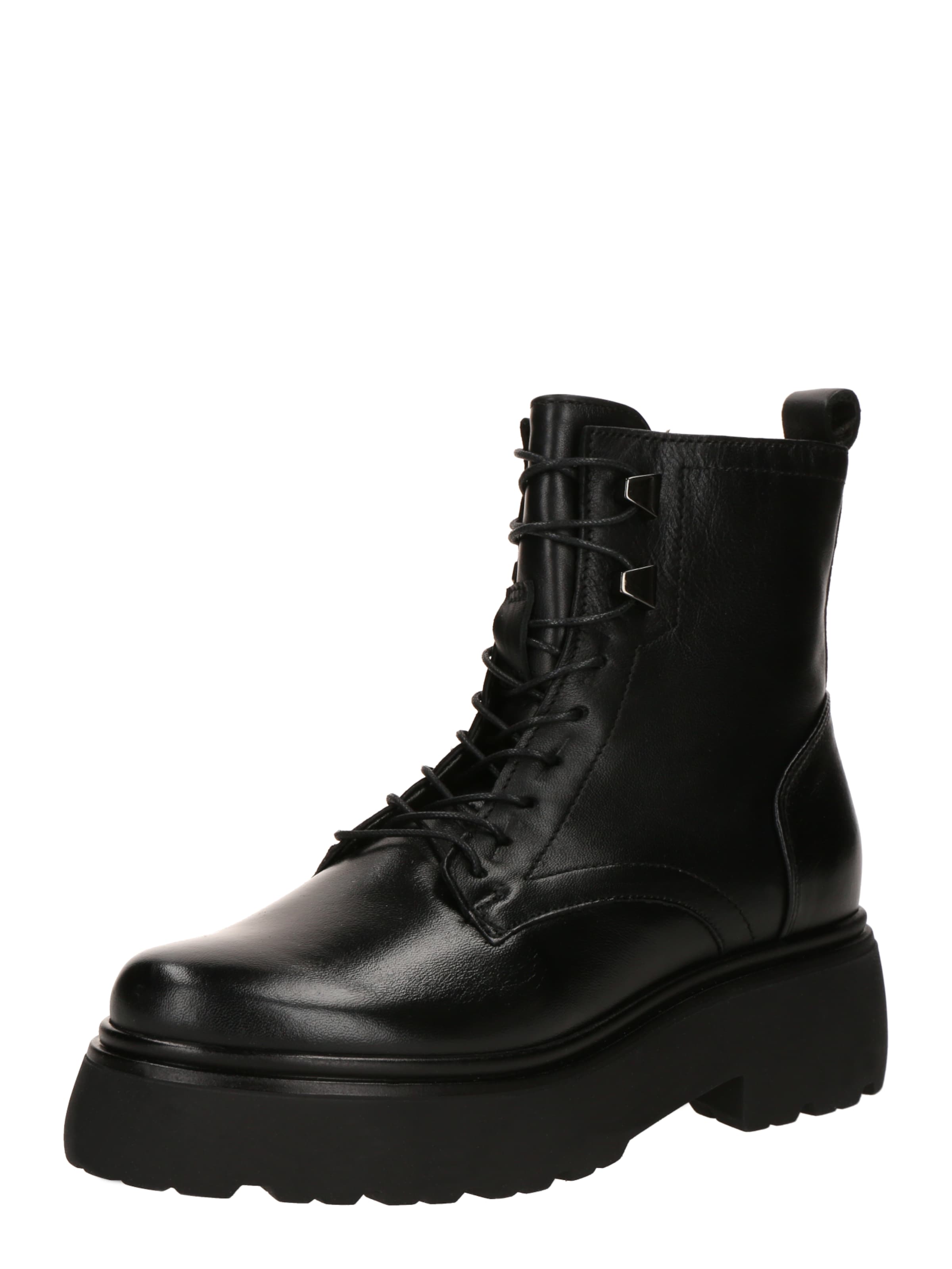 MJUS - Botim com fivela em preto: frente