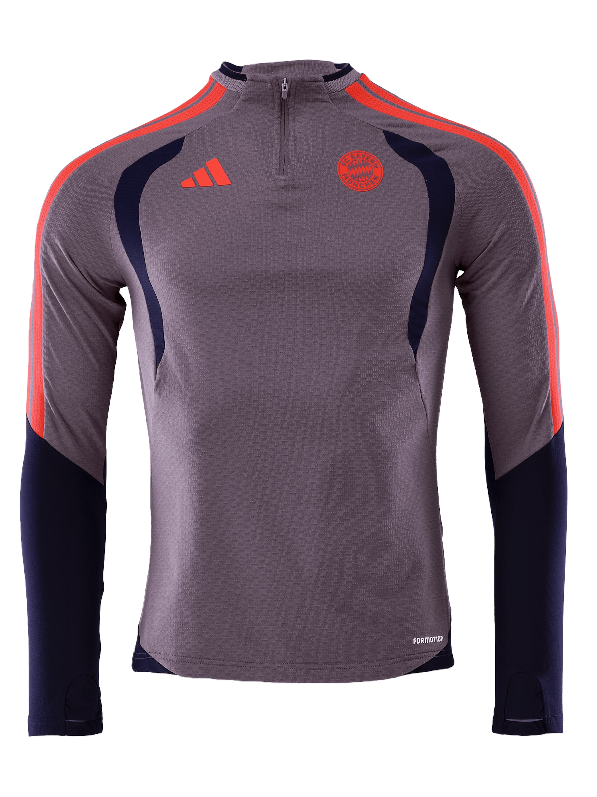 ADIDAS PERFORMANCE FC Bayern München Authentic Trainingstop UCL Teamline in Lila: Vorderseite