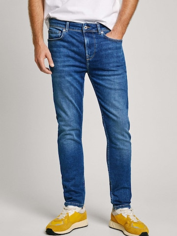 Pepe Jeans Skinny Jeans in Blauw: voorkant