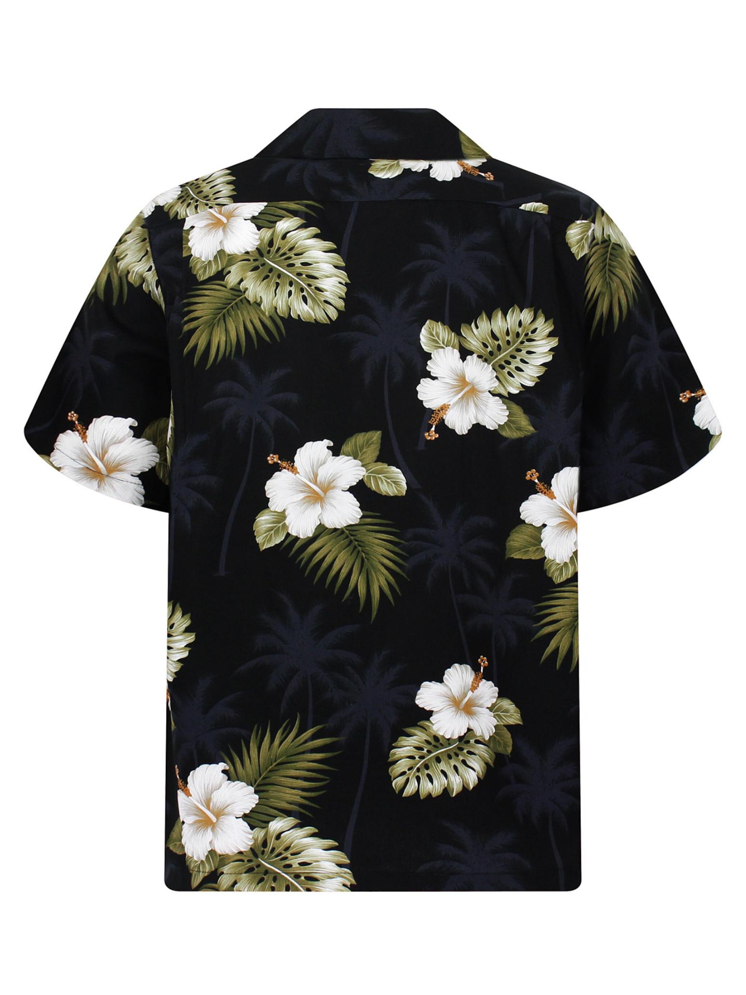 Pacific Legend Regular fit Button Up Shirt 'Hibiscus' in Black
