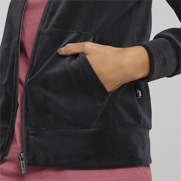 PUMA Sports sweat jacket in Black