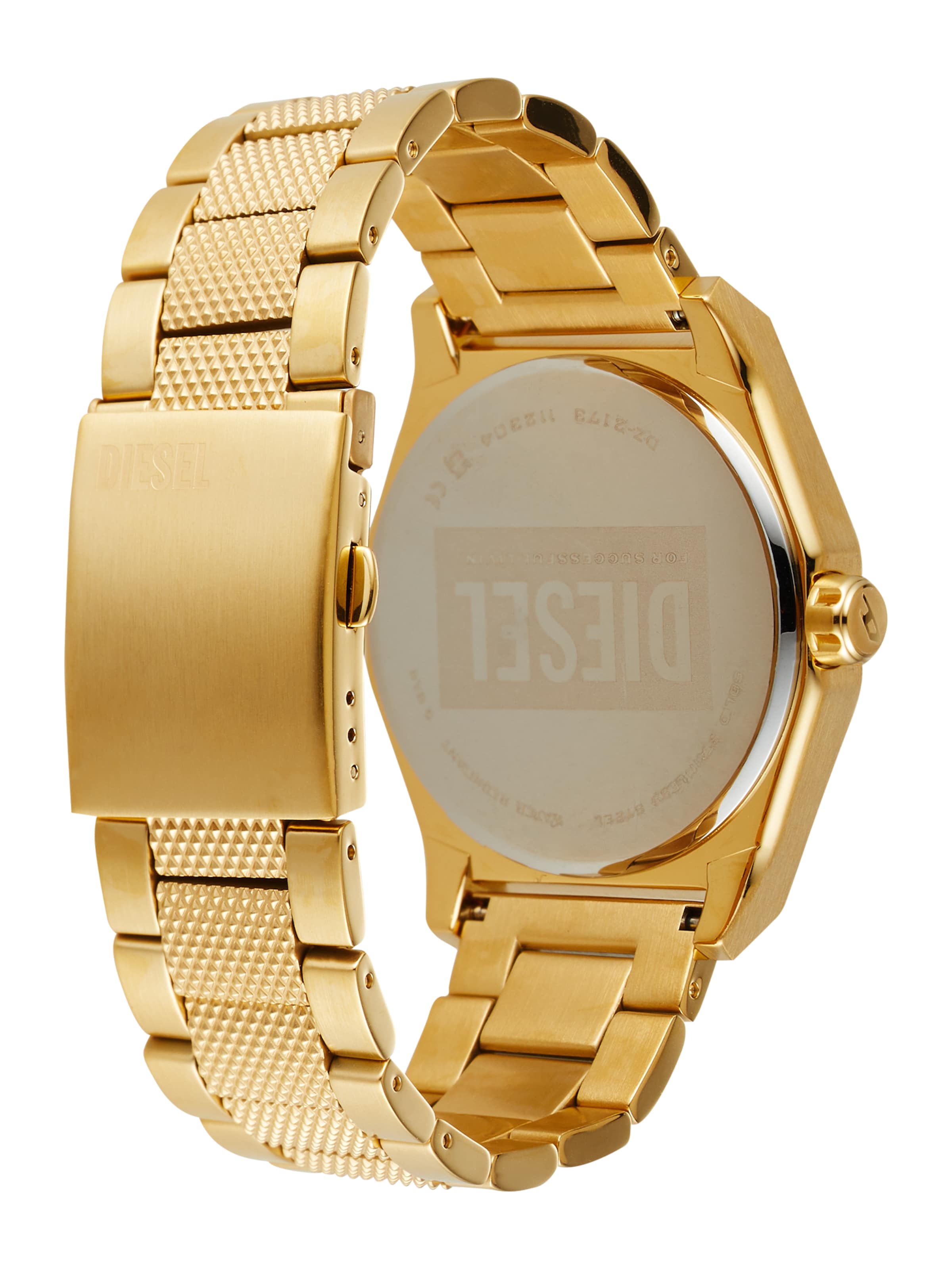 DIESEL Analog Watch 'Scraper' in Gold