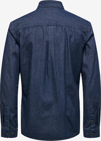 Only & Sons Regular Fit Skjorte 'LEX' i blå