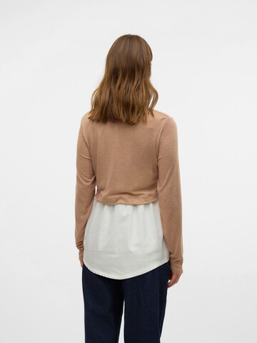 Maglietta 'MLDafni June' di MAMALICIOUS in beige