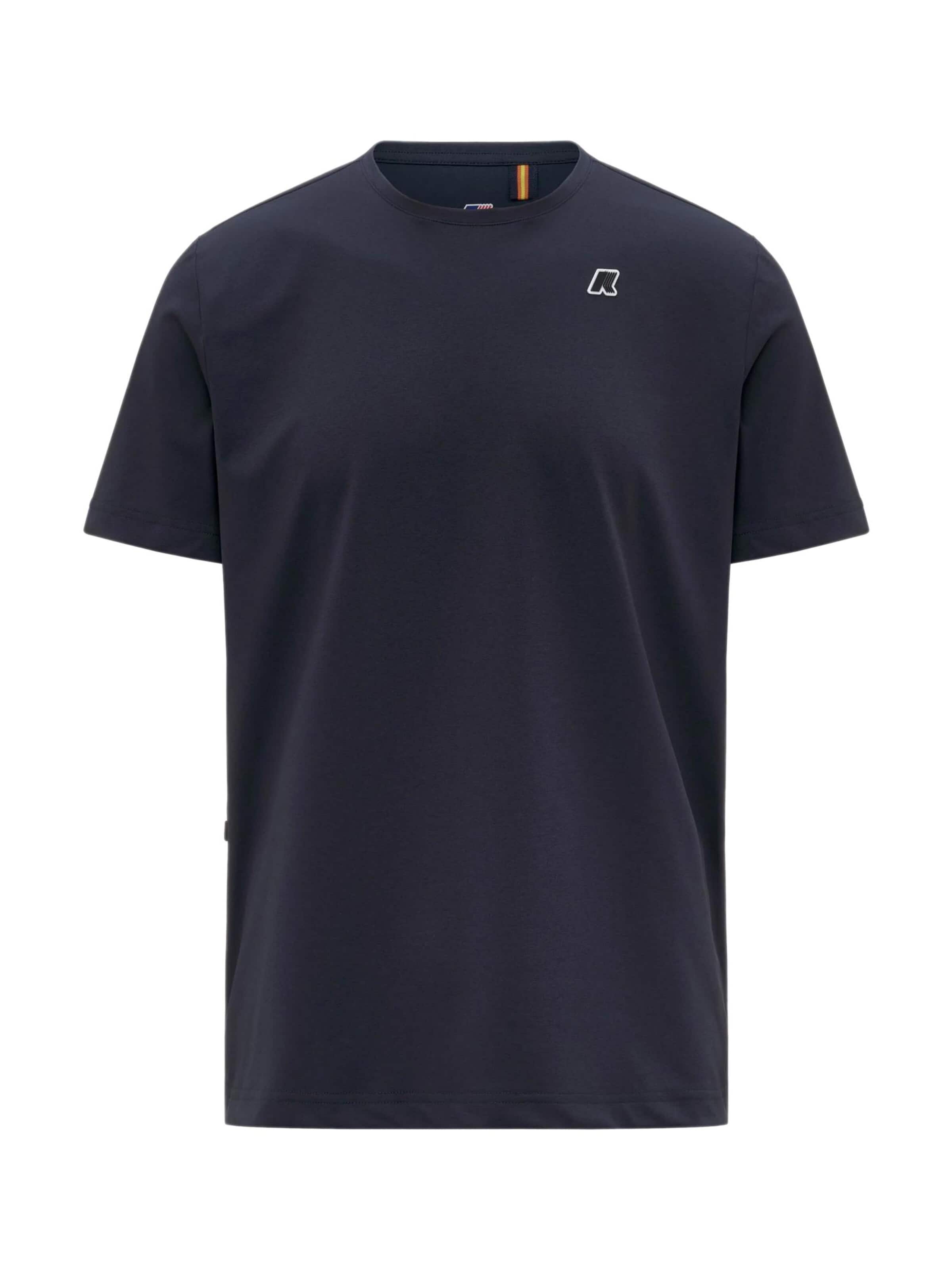 T-Shirt K-Way en bleu : devant