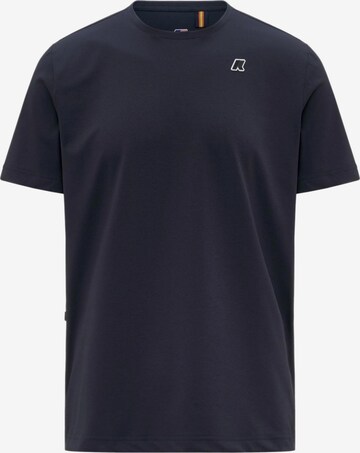 T-Shirt K-Way en bleu : devant