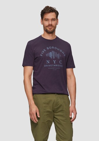 s.Oliver Shirt in Blauw: voorkant