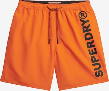 Superdry Badeshorts in Orange: Vorderseite