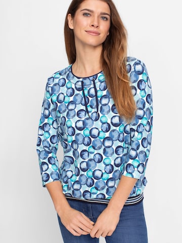 Olsen Shirt 'Clara' in Blauw: voorkant