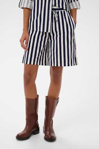 SAINT TROPEZ Loose fit Trousers 'Zalinda' in Blue: front
