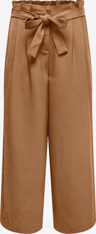 Pantalon à pince 'LIZZO' ONLY en marron : devant