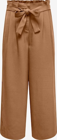 ONLY Pleat-Front Pants 'LIZZO' in Brown: front