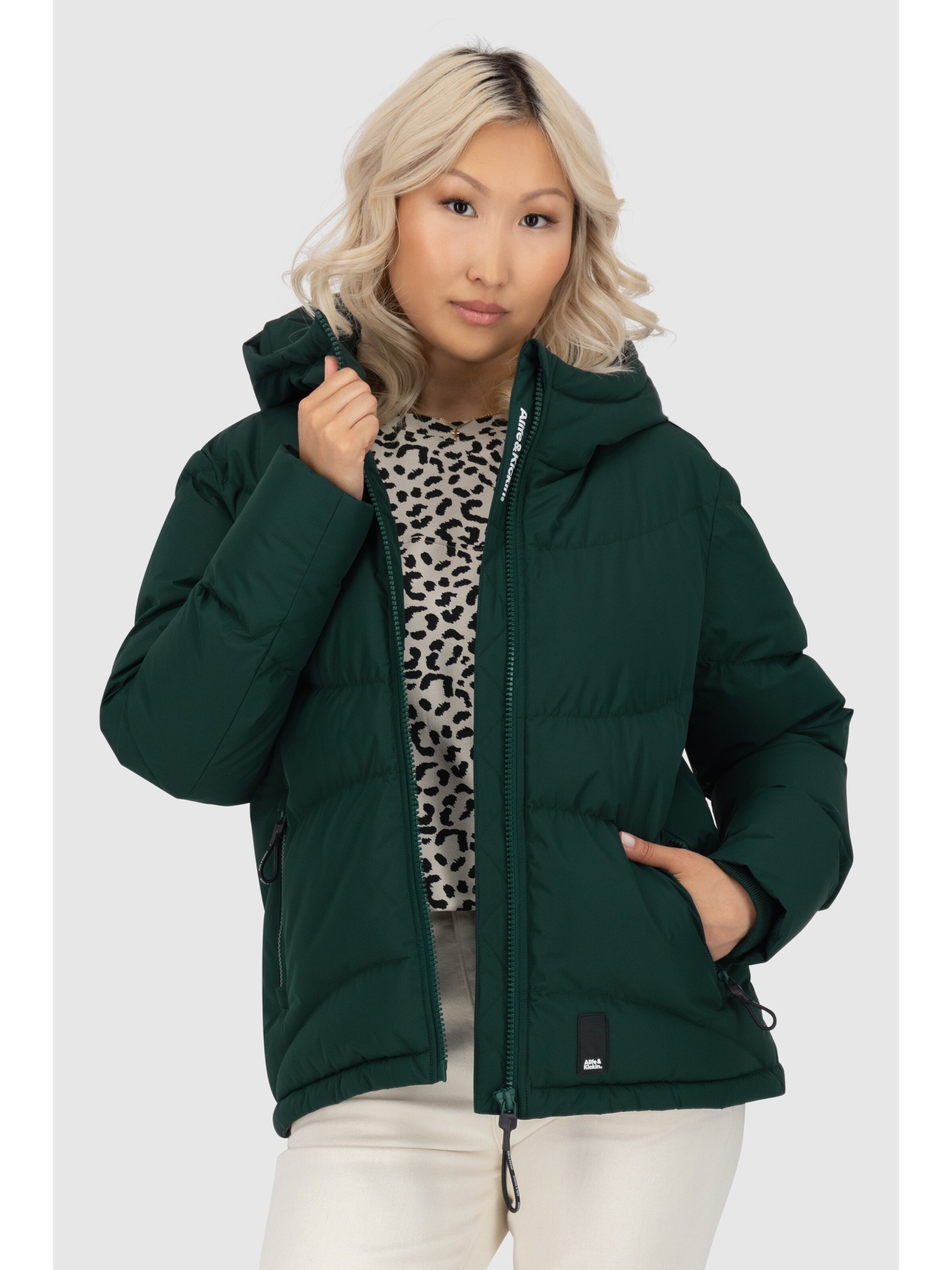 alife & kickin Winterjacke 'LeonaAK A'‌‌ in Grün