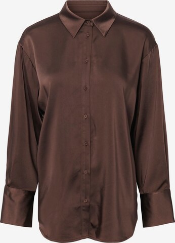 Y.A.S Blouse in Brown: front