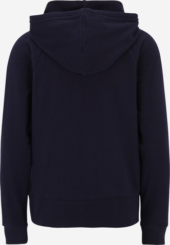 Gap Petite Zip-Up Hoodie 'HERITAGE' in Blue