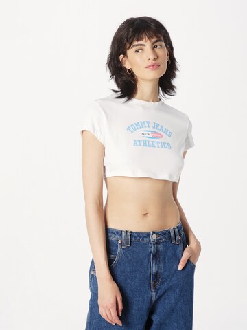 T-shirt Tommy Jeans en blanc : devant