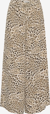 SOAKED IN LUXURY Wide Leg Hose 'Shirley' in Beige: Vorderseite