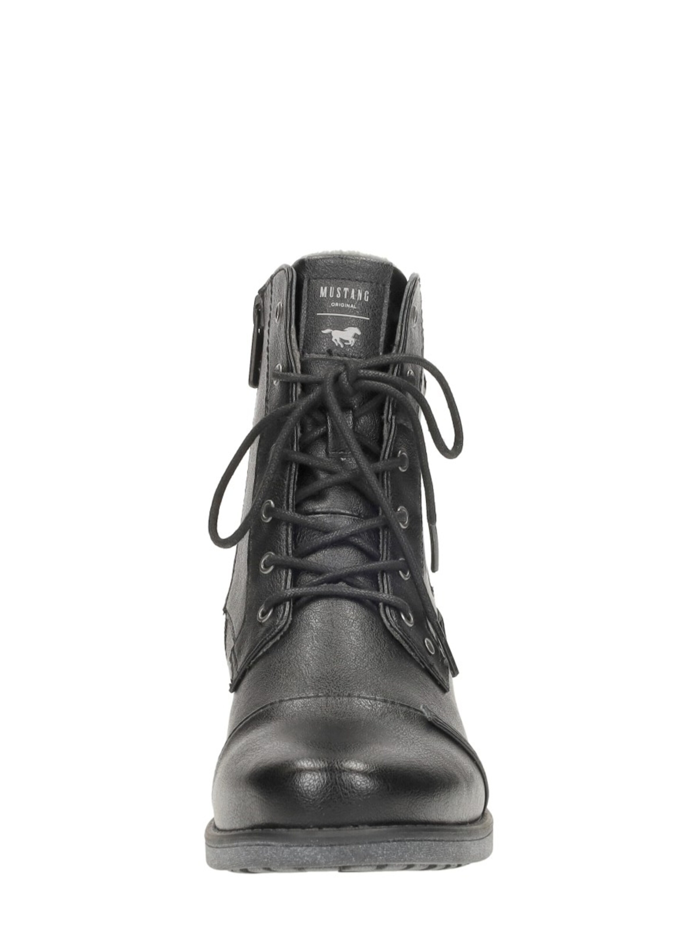 Chaussure à lacets 'Veterschoenen Hoog' MUSTANG en noir