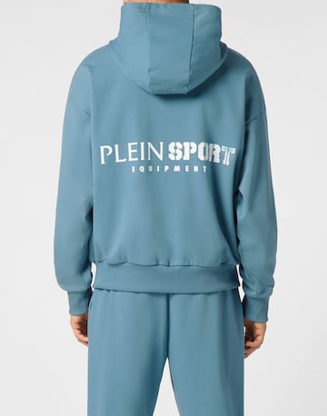 Plein Sport - Casaco em moletão em azul: frente