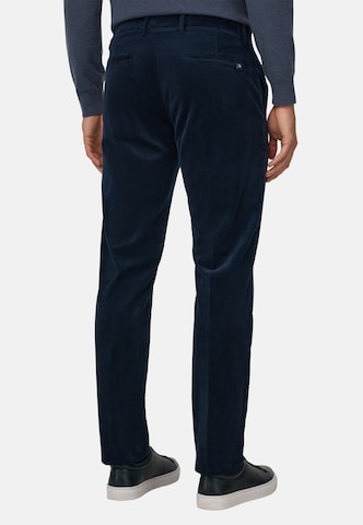 Boggi Milano Slim fit Chino trousers in Blue: back