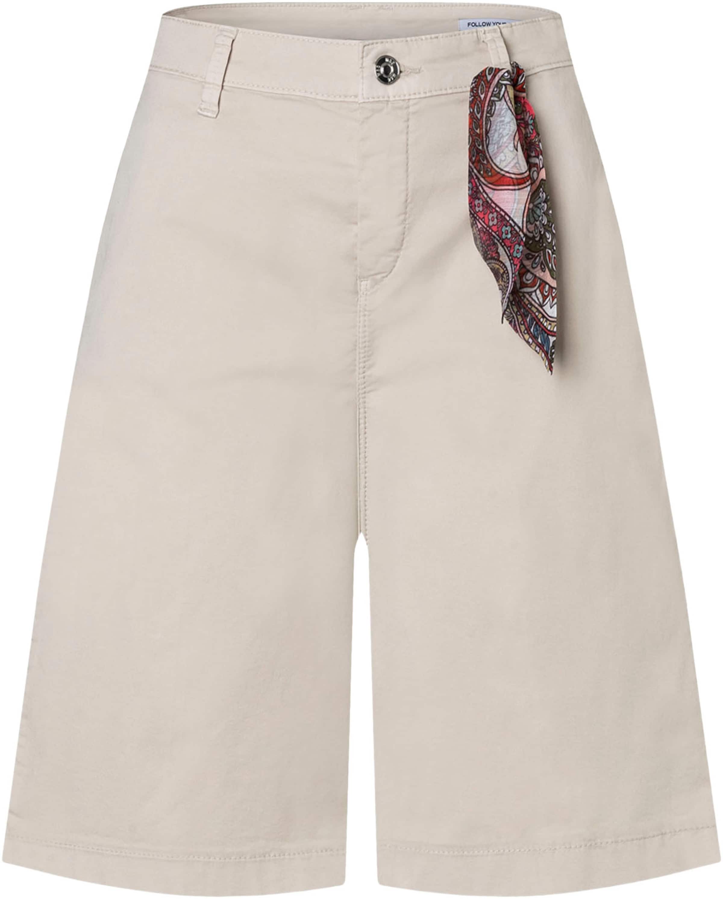 MAC Wide Leg Hose in Beige: Vorderseite