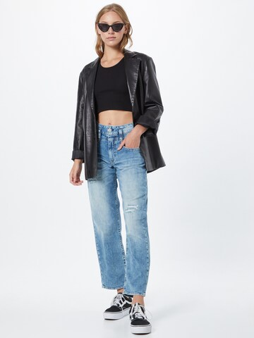 Herrlicher Loosefit Jeans 'Pitch HI Tap Cashmere Touch Denim' in Blau