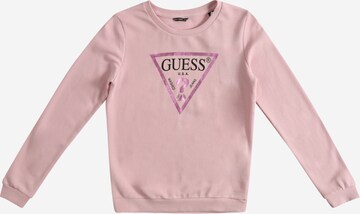 GUESS Bluzka sportowa w kolorze różowy: przód