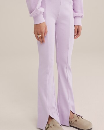 WE Fashion Szabványos Leggings - lila: elől