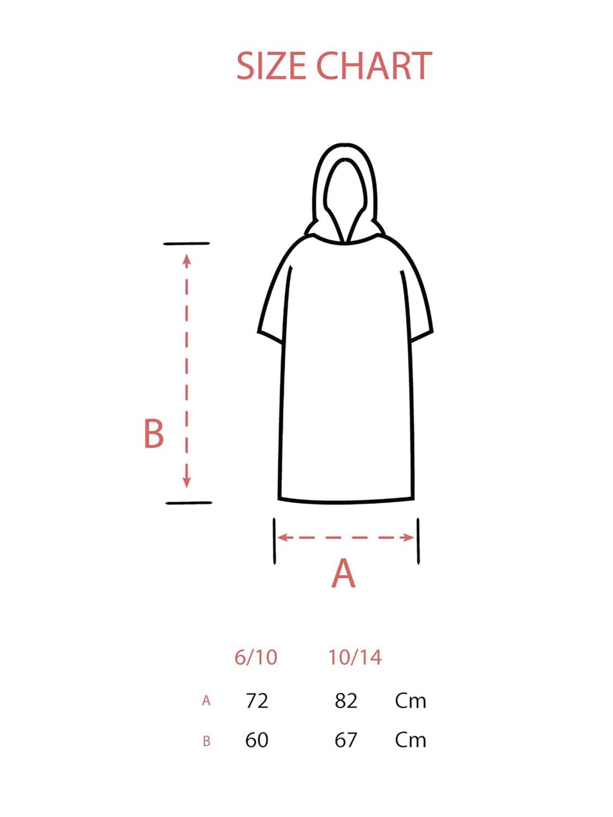 Surf Monkey Fürdőköpeny 'Surf Cotton Poncho kids' - fekete