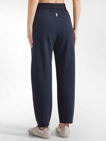 DEHA Tapered Pleat-Front Pants in Blue